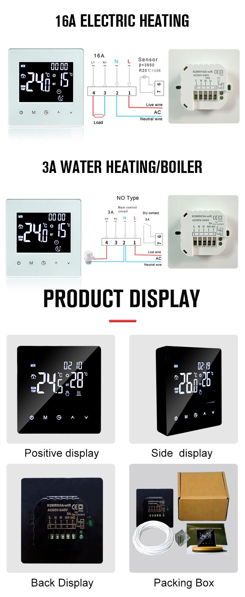 Wifi Electric Heating Thermostat Underfloor Heating