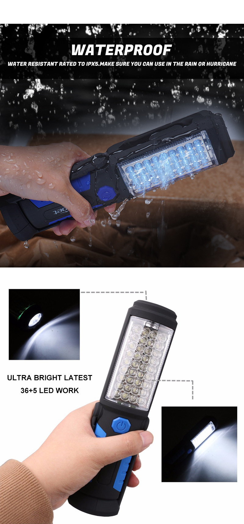 Lampe de travail d'urgence