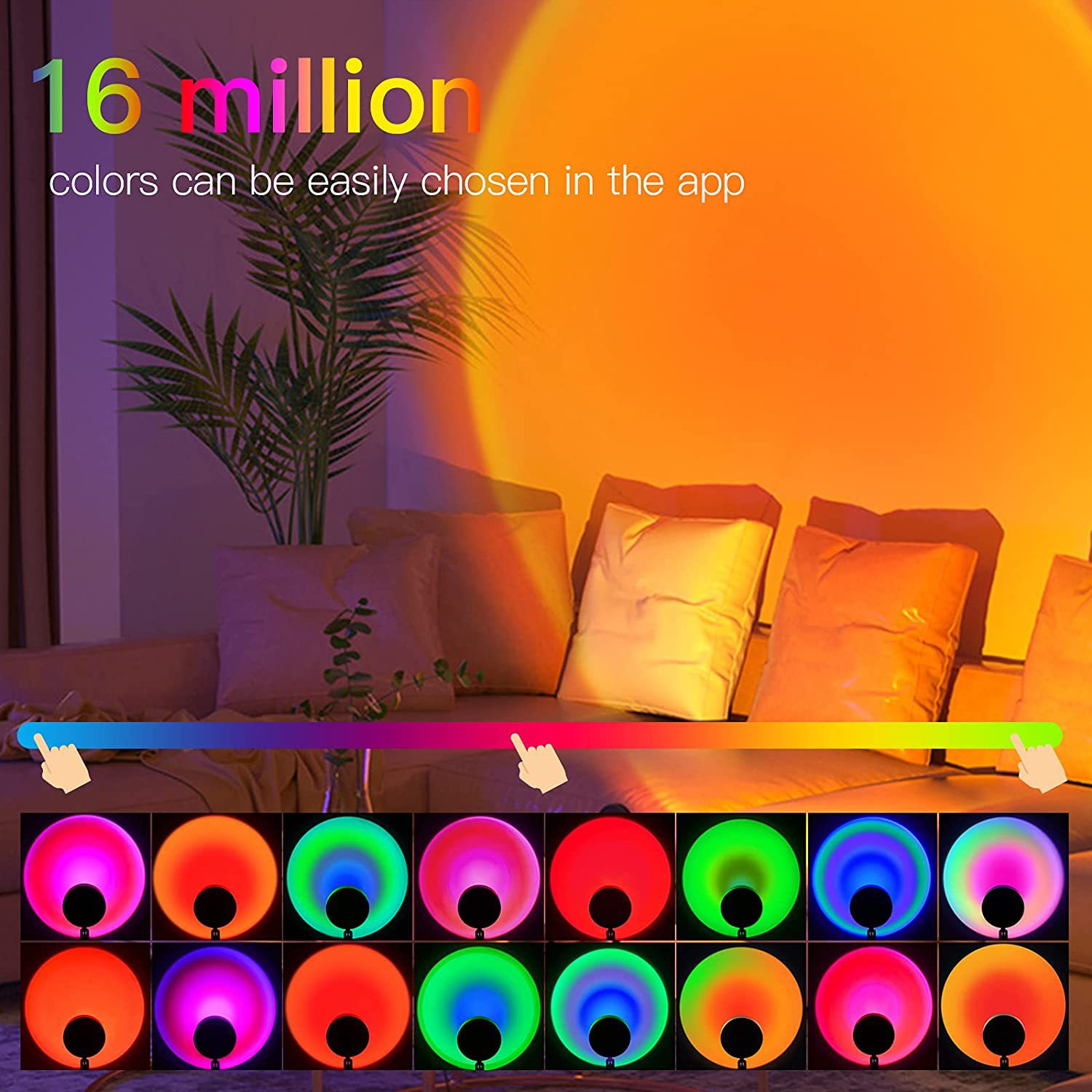 Lumière d'ambiance sur pied RGB