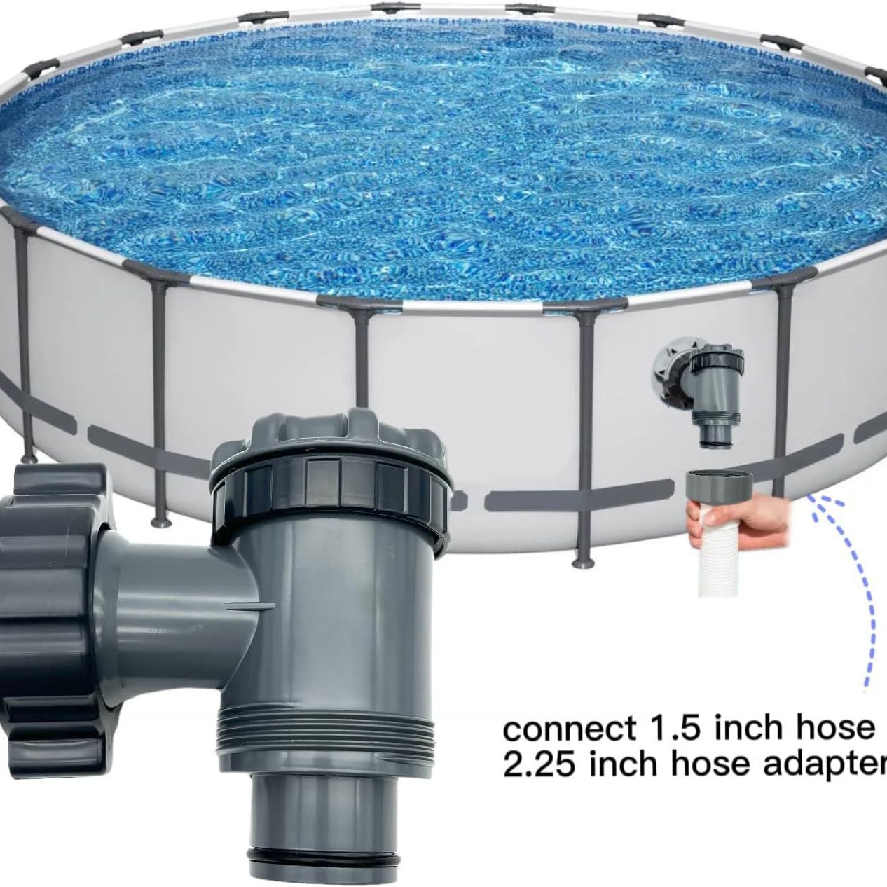 Inlet/Outlet Valve for Compatible with Coleman, Intex, Bestway, Above ...