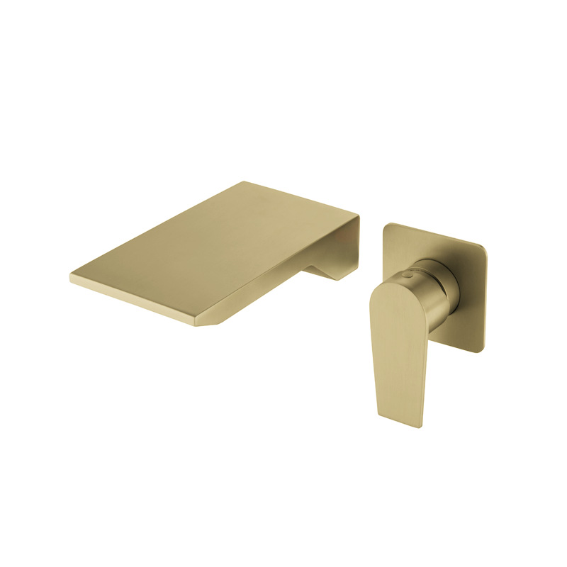 Black waterfall bathroom faucet single lever mixer