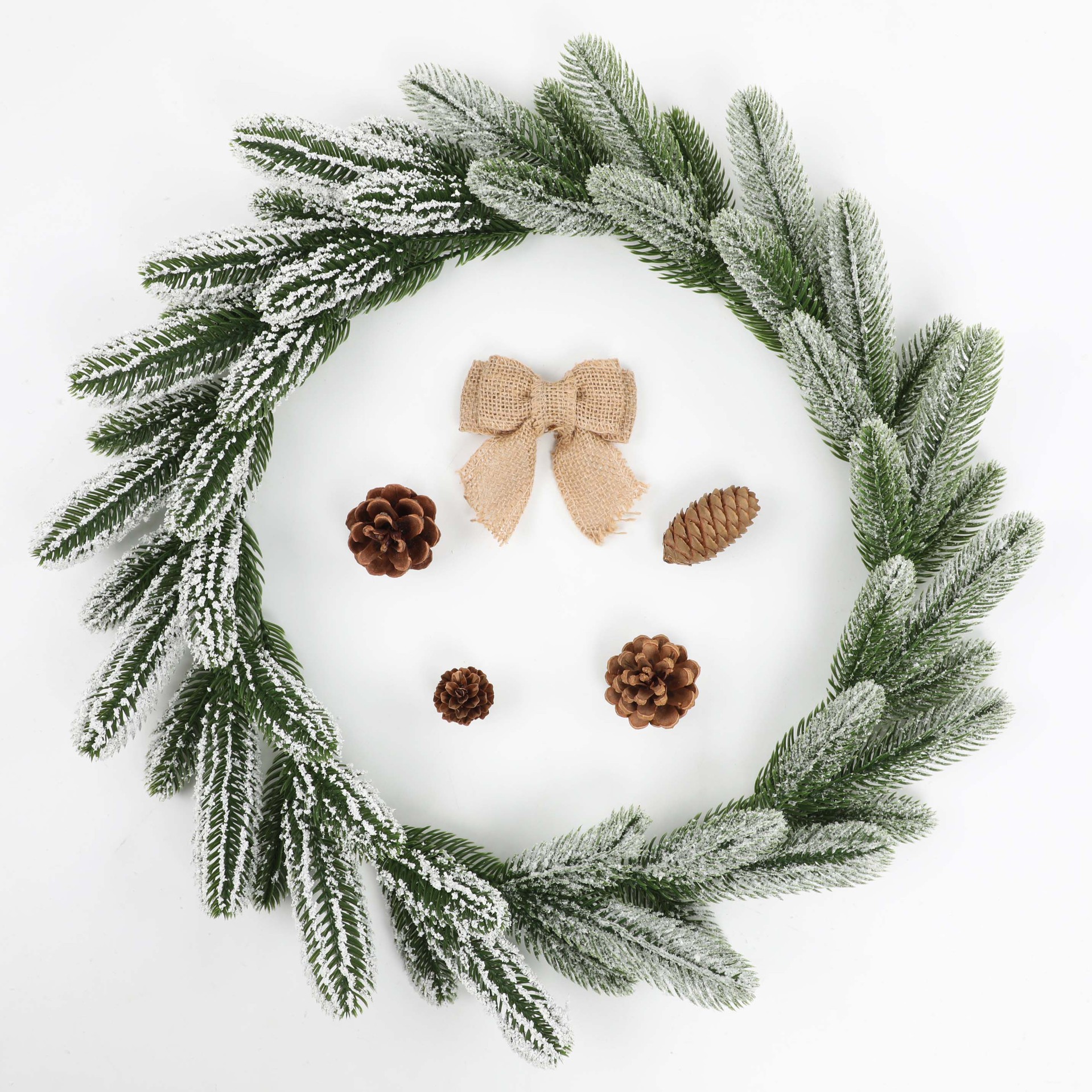 Super Idee 20 pezzi piccoli rami di abete artificiale con bacche e pigne ideali per decorazioni natalizie, decorazione dell'Avvento, decorazione per interni fai da te, ghirlanda dell'Avvento