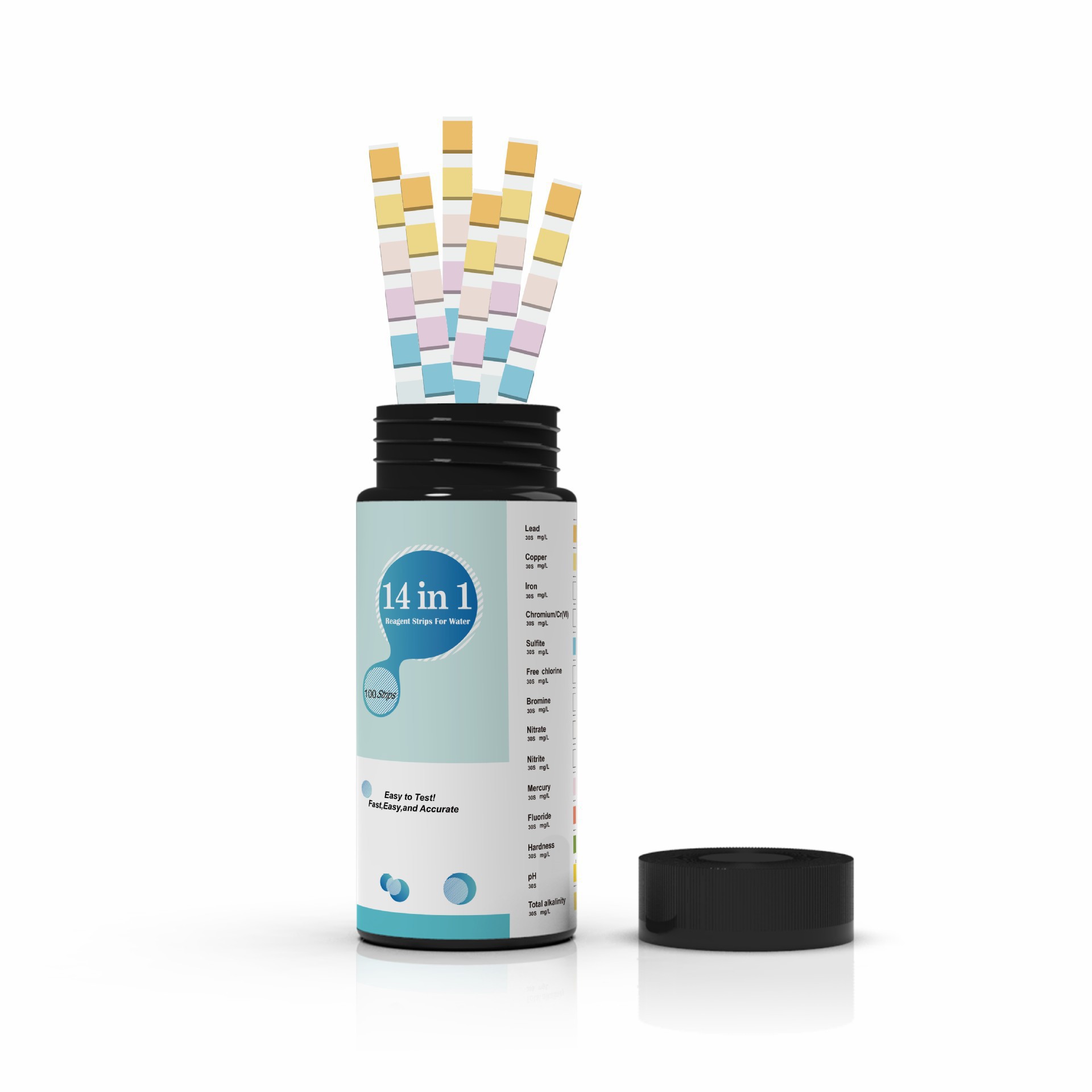 50 Pezzi Tester D'Acqua Potabile 16 In 1,Test Durezza - Foto 5