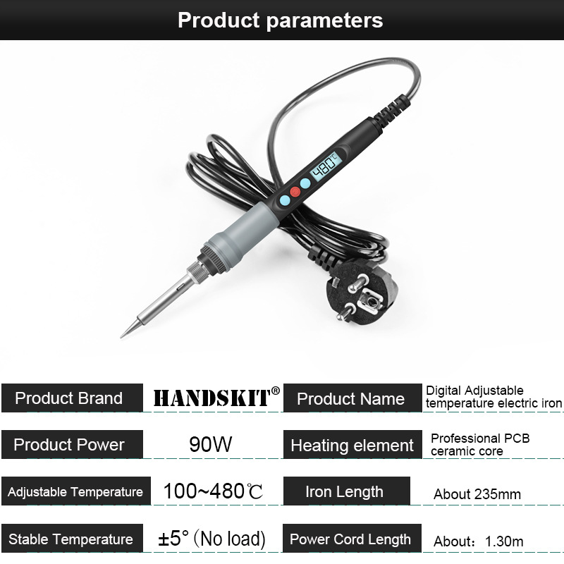 Fer a Souder Etain 60W, Fer à Souder Kit avec étain, Fer à Souder de  Précision avec Température Réglable 200~480℃, 5 Pointes de Soudage (900M-T)  Remplaçables, Soudure Etain pour Réparation Soudure 