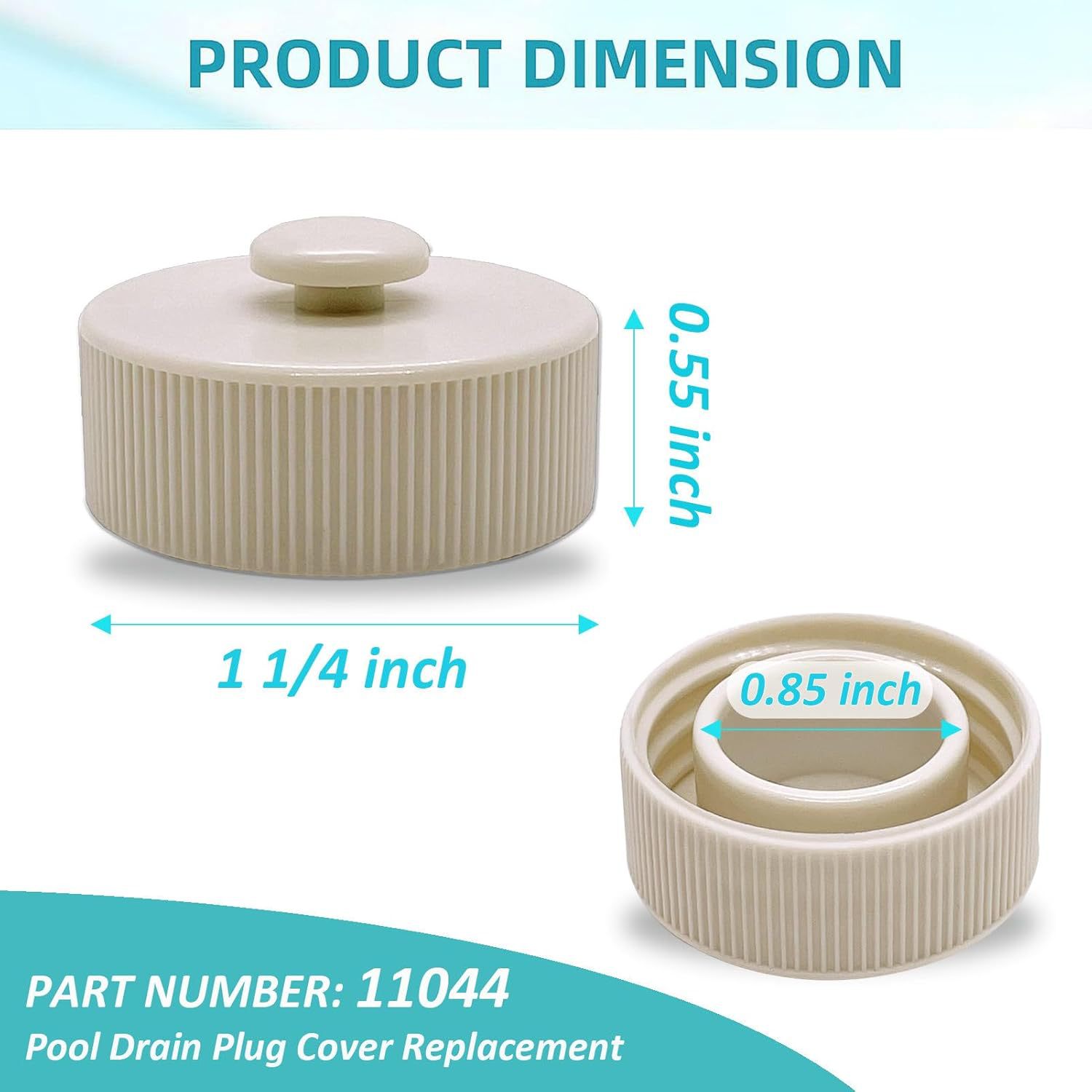 Bouchon de vidange de piscine 11044