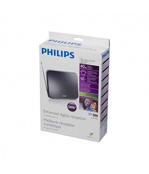Antenne TV TNT Numérique d'intérieur HDTV/UHF/VHF/FM PHILIPS SDV622412