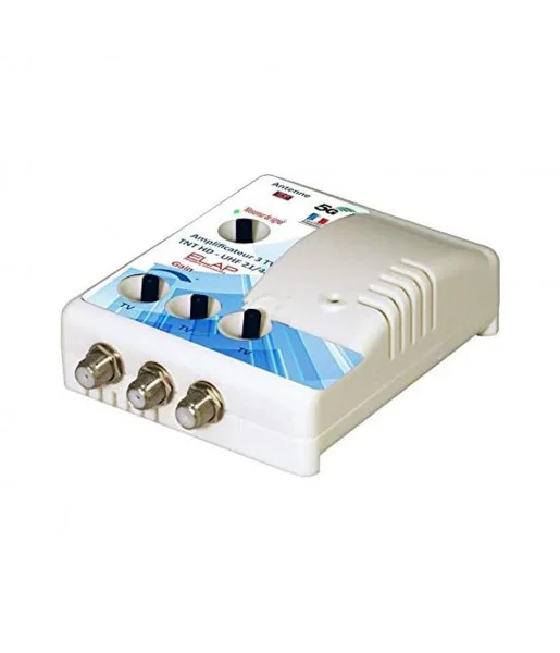 Amplificateur Distributeur d’intérieur 3 sorties TV TNT HD UHF Elap 372013