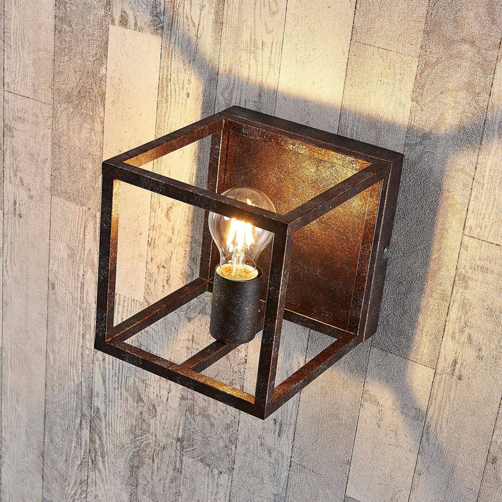 Lindby Applique Rustica Emin In Metallo Colore Ossidato -Negozio al dettaglio Paulmann