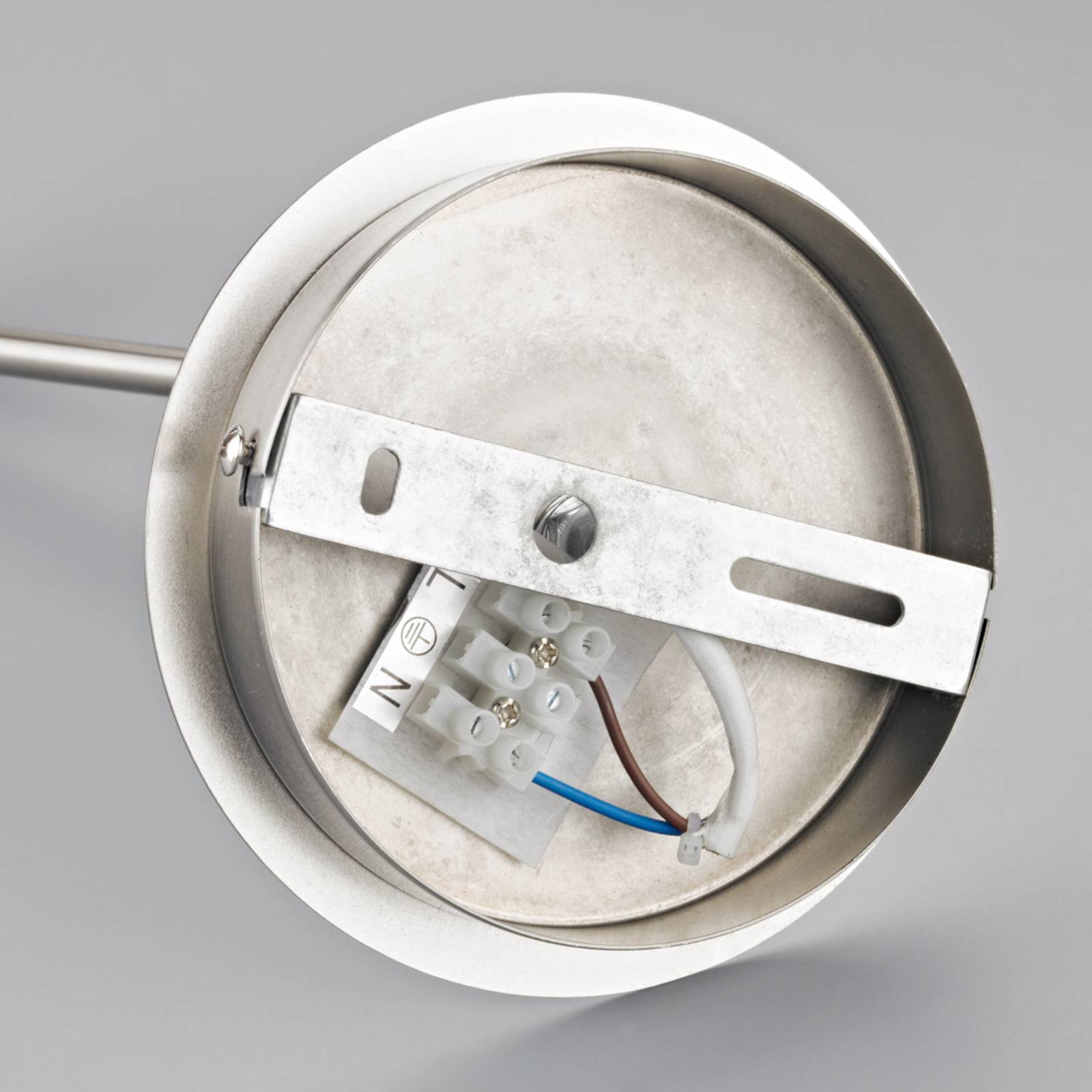 Lindby Pola - Lampada Da Parete Estraibile Color Nichel -Negozio al dettaglio Paulmann