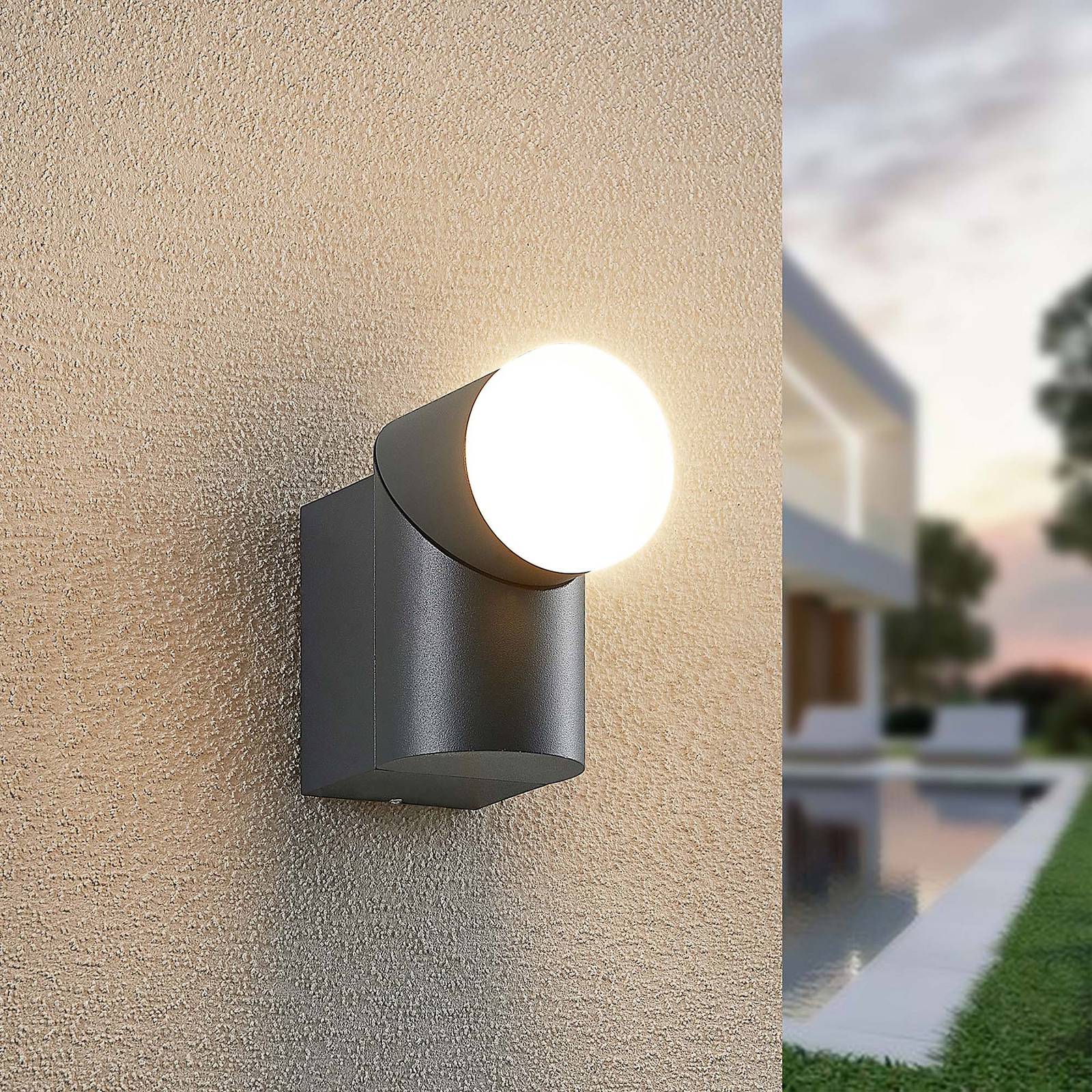 Applique da esterno con sensore di movimento, moderna lampada da parete  interna / esterna, impermeabile ip65, applique esterna per giardino,  cortile, sala, corridoio