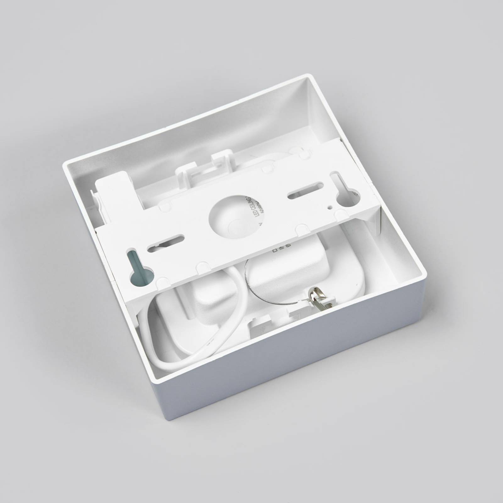 Arcchio Plafoniera LED Marlo Argento 3.000K Angolare 12 Cm -Negozio al dettaglio Paulmann