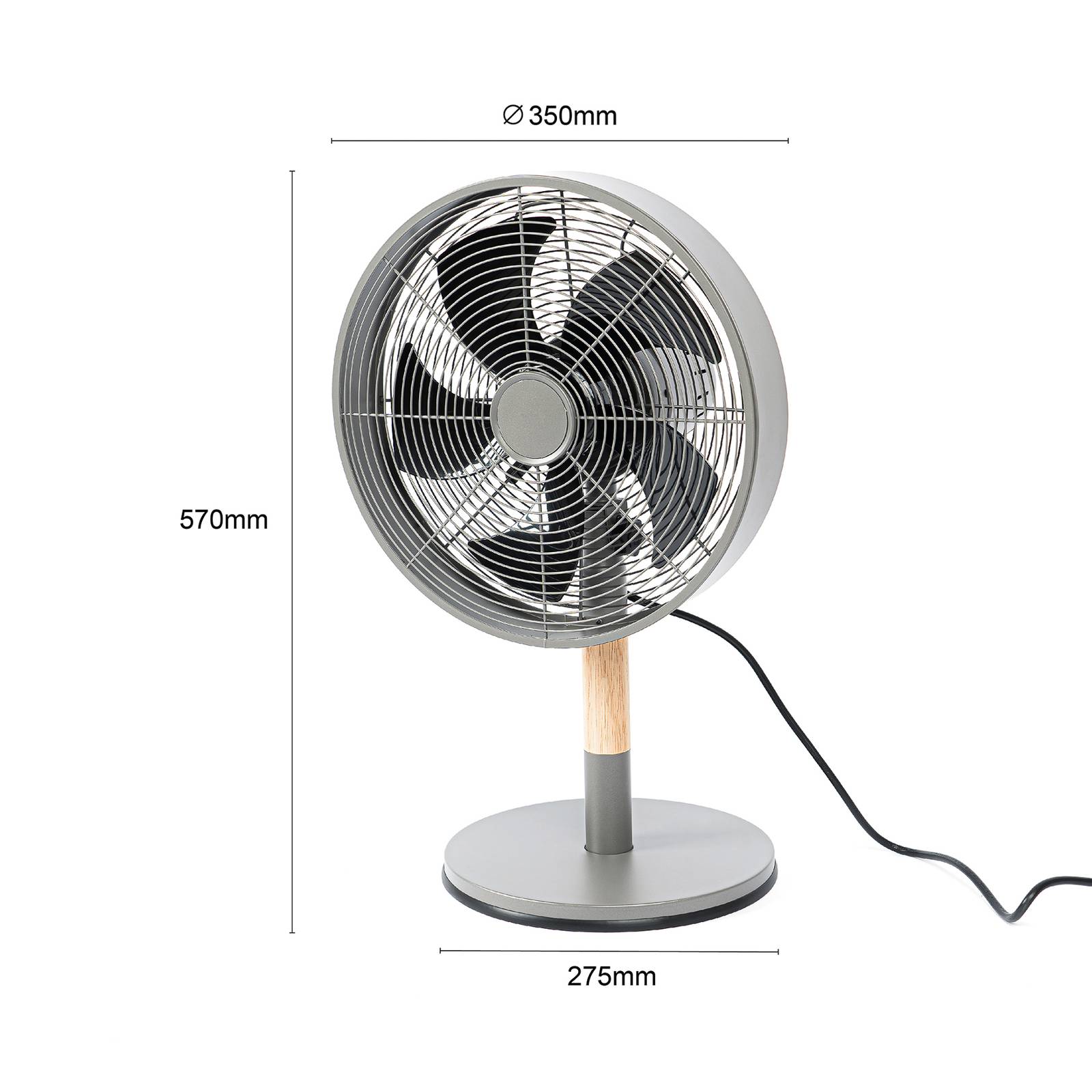 I nostri prodotti > casalinghi > Ventilatore da tavolo in metallo : Koenig  - IT