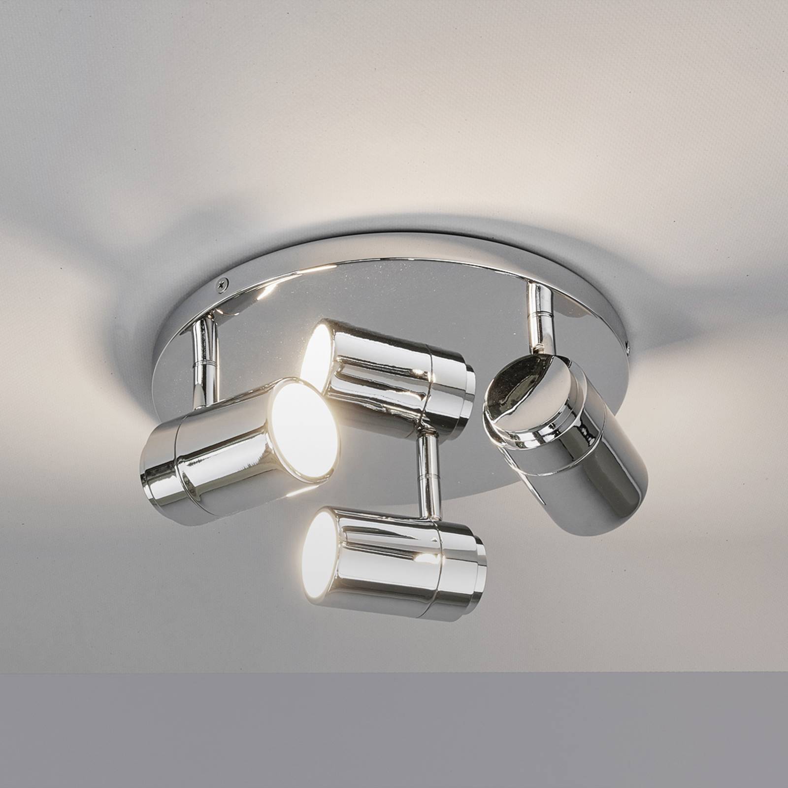 Lindby Base Con Faretti Dejan Cromo A 3 Luci -Negozio al dettaglio Paulmann