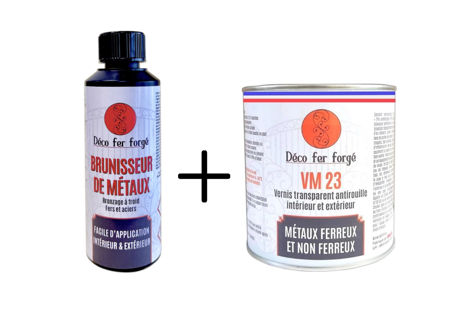 Pack Brunisseur de métaux (0,25L) + Vernis spécial Fer, Acier, Laiton — free download