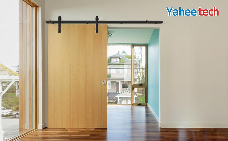 Yaheetech 6.6FT/200cm Herraje para Puerta Corredera Kit de