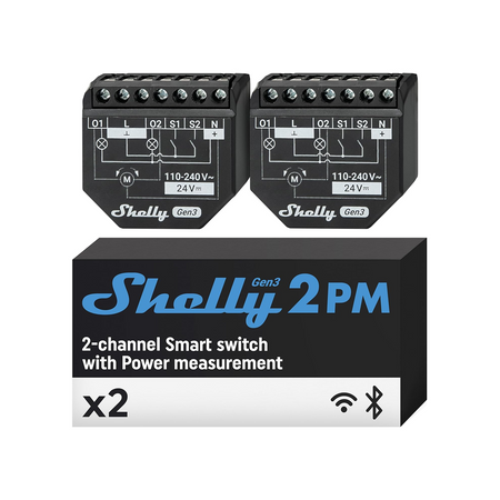 Shelly 2PM Gen3 Pack da 2
