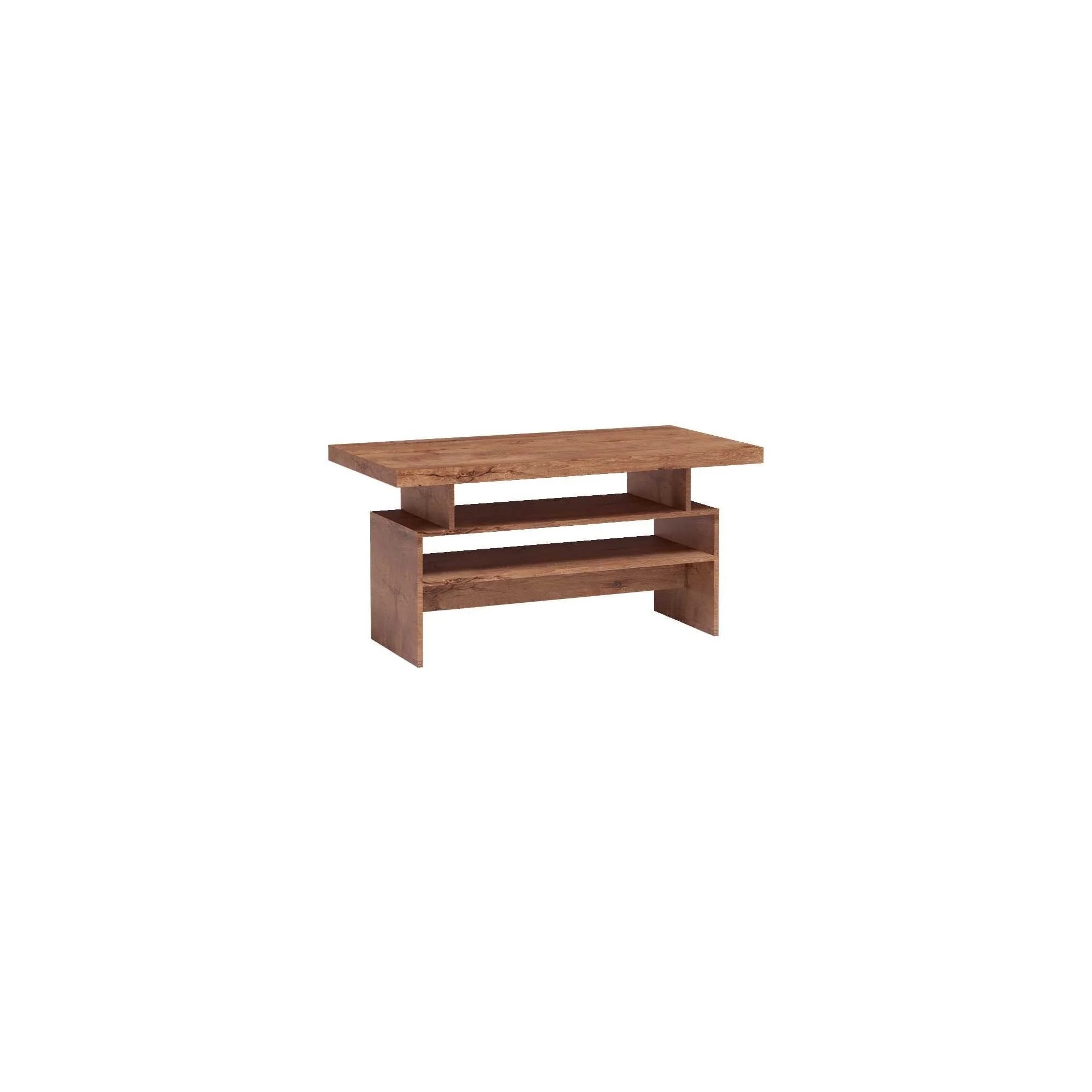 Raumhirsch Table basse INDIANAPOLIS 60x60x120 cm Avec rangement esche hell – vue principale
