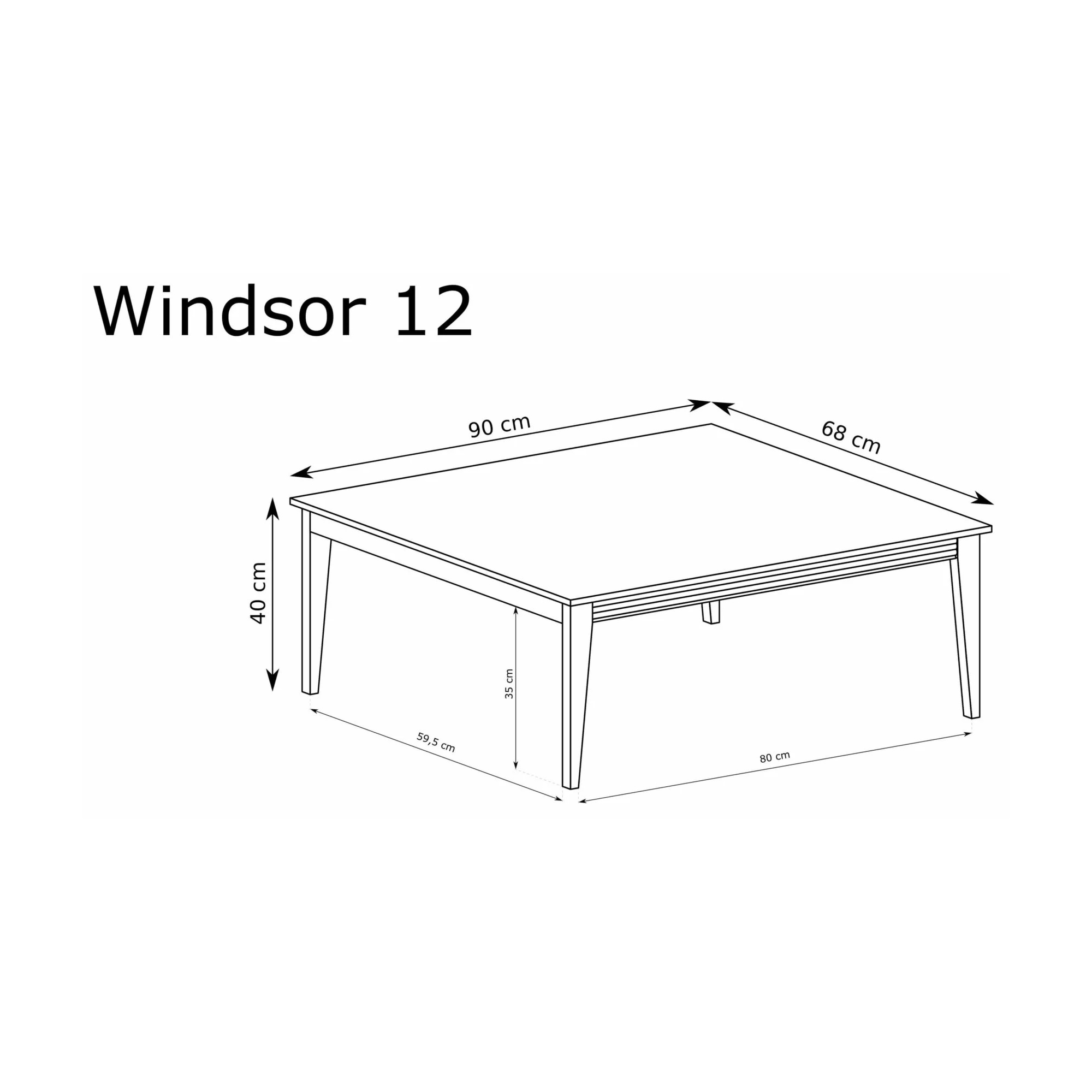 Raumhirsch Table basse WINDSOR 68x40x90 cm cachemire – vue complémentaire