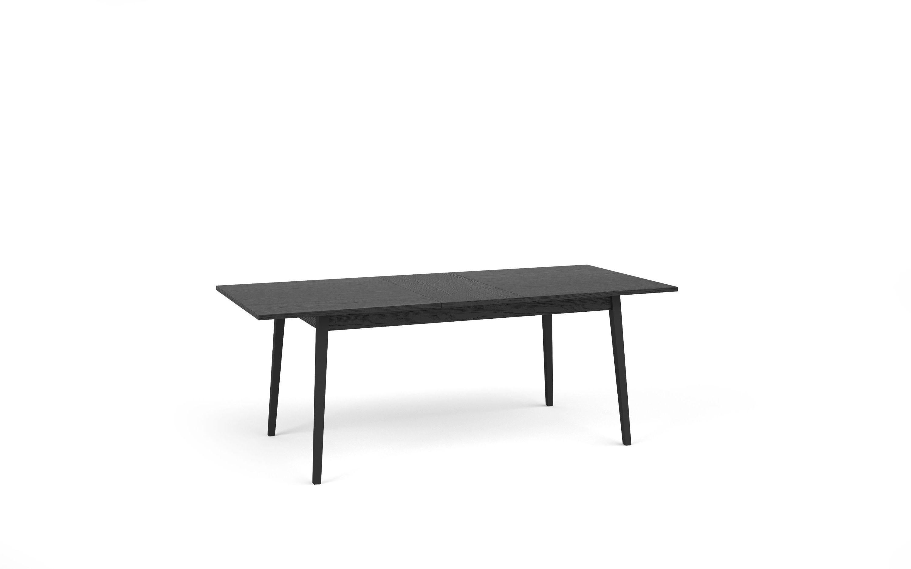 Raumhirsch Table à manger MOND 200x75,5x90 cm Extensible graphitschwarz – détail 1