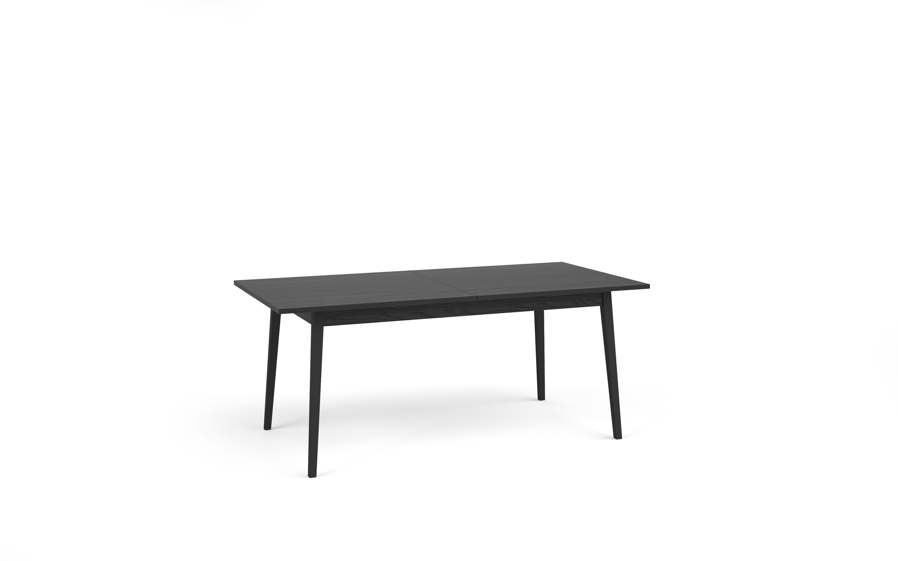 Raumhirsch Table à manger MOND 200x75,5x90 cm Extensible graphitschwarz – vue principale