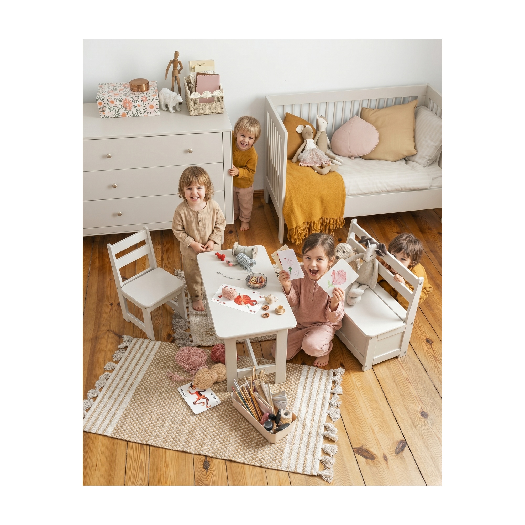 Kinderstuhl Weiß