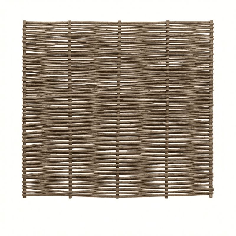 Panneau claustra en noisetier tressé horizontal