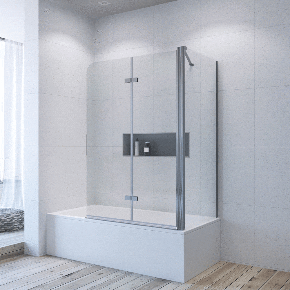 aquabatos badewannenaufsatz mit seitenwand