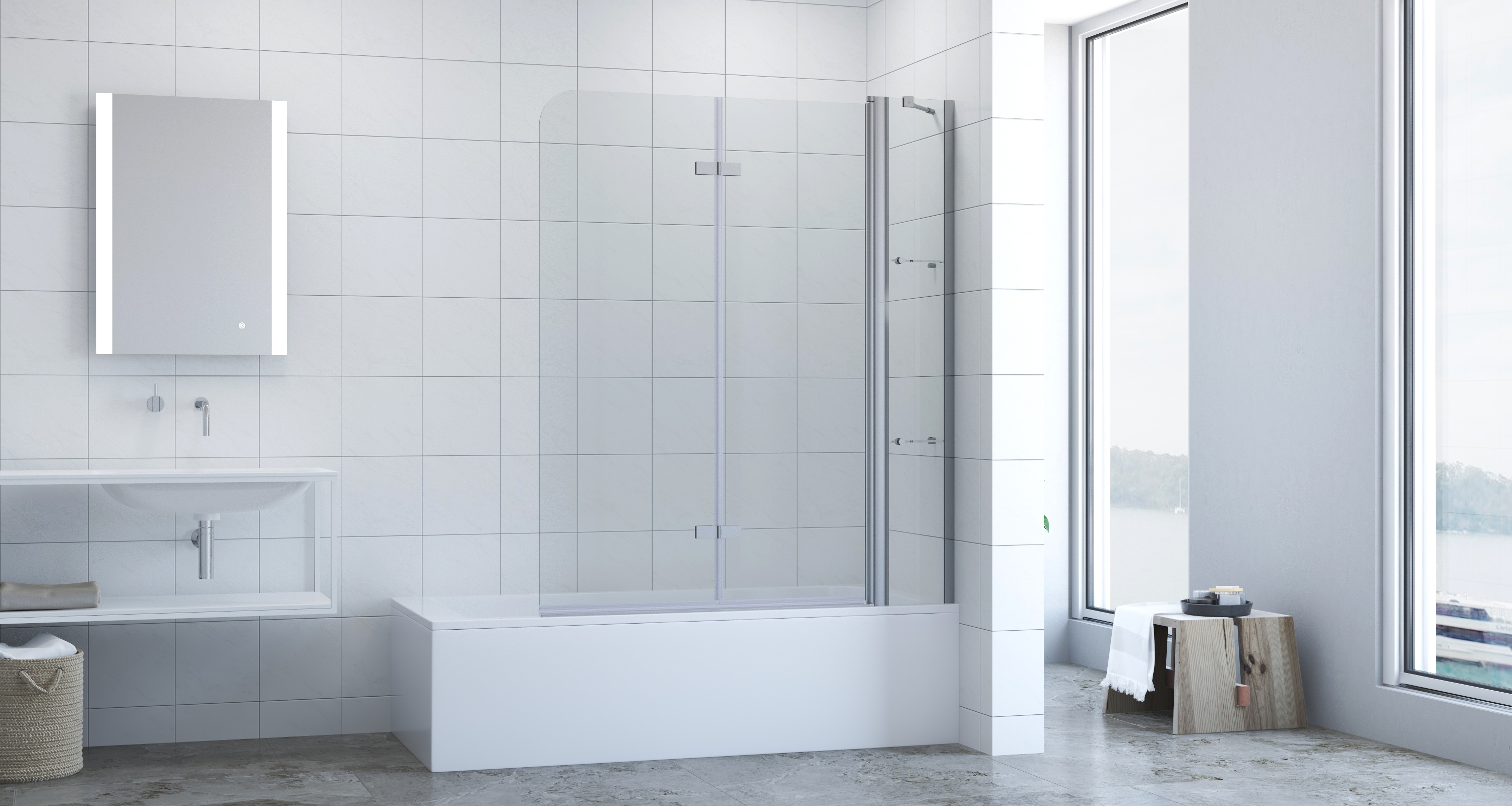 aquabatos duschabtrennung badewanne