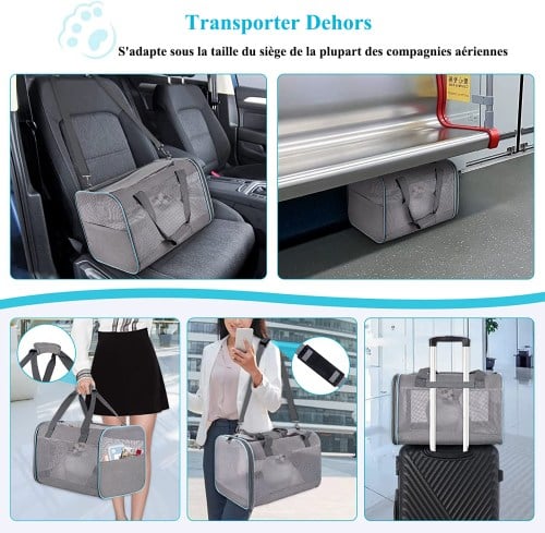 Sac De Transport Pour Animal Chien Chat Avec Bandoulière Réglable, Caisse De Transport Respirant Et Pliable - 453030cm - Gris -Promos Patto Chou Boutique AAHKMJXYDAFdJAOAIMEbOAchxxmgmvIItZS6o7wq5RbzOezTYu Su7VNV bILW8E32j1EjThAIaSDXLNVKhoEqo