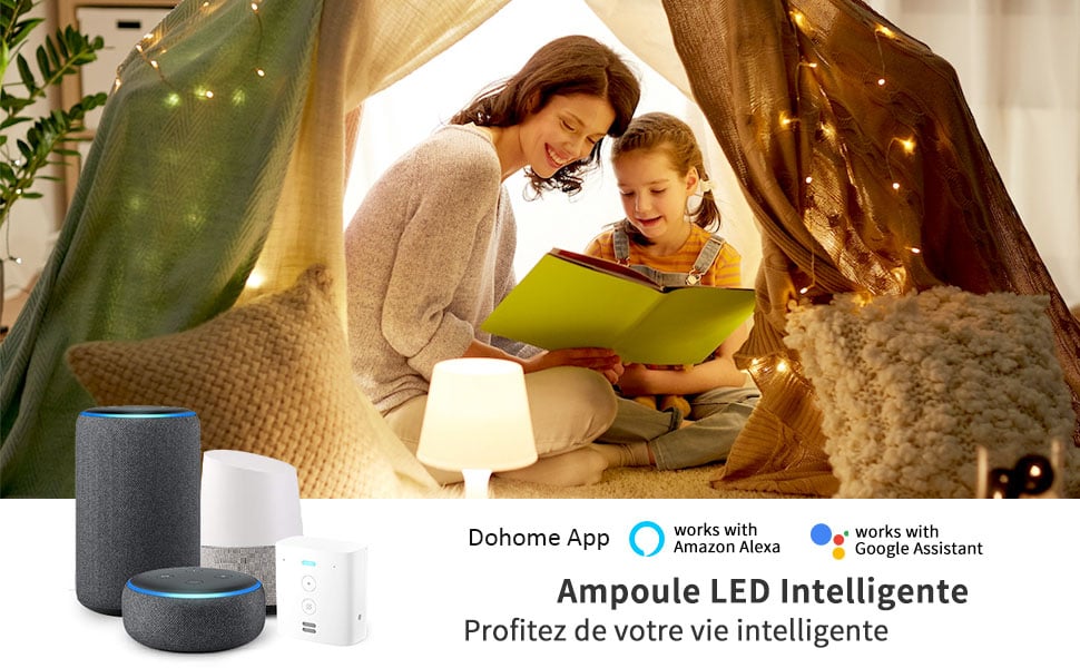 AMPOULE WIFI CONNECTÉE,E27 LED Compatible Avec Apple Homekit,Alexa/Google  Home,8 EUR 37,88 - PicClick FR