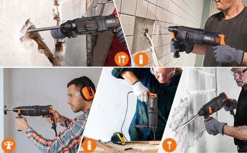 Perforateur 800 W TACKLIFE, 6000 BPM, Mandrin SDS Plus 5 Modes, 3200 RPM, 2.8J, Embrayage De Sécurité, Marteau Perforateur -LRH01A -Magasin D'Outils Électriques AAHKMJXYDAFdJAOAIMEbOAchxxmgmvIItZS6o7wq5RbzOezTYu Su7VNV