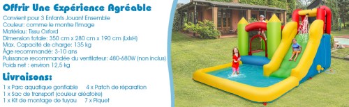 DREAMADE Château Gonflable Pour Enfants, Aire De Jeux Gonflable Avec Trampoline, Toboggan Aquatique, Mur D’Escalade Et Piscine, Accessoires Riches, Pour Enfants De 3 à 10 Ans, Gonfleur Non Inclus -Pas Cher Clair Jardin Magasin AAHKMJXYDAFdJAOAIMEbOAchxxmgmvIItZS6o7wq5RbzOezTYu Su7VNV bILW8E32j1EjThAIaSDXLNVKhoEqo6fmW3tIUUw3to7dvhDR1eNleR4EDoAfKhqj6rzQO7t8=