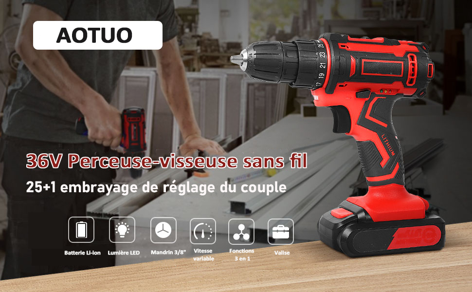 Perceuse Visseuse Sans Fil 36V