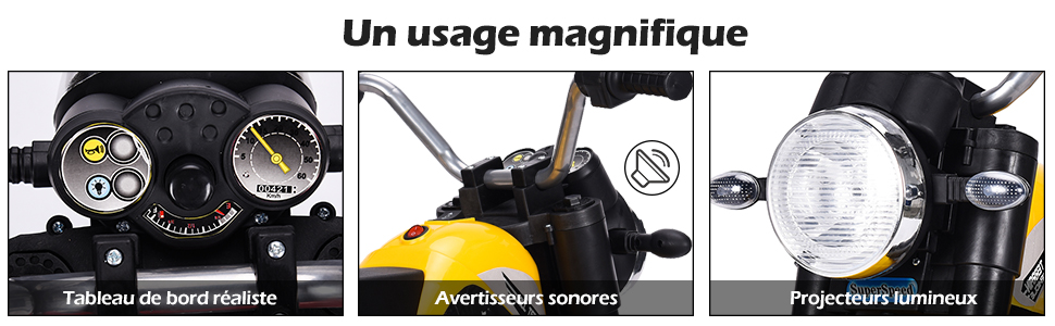DREAMADE Moto Electrique Rechargeable 6V Pour Enfants Avec Moteur De 20W, Véhicule Tricycle Electrique Pour Enfants De 3 à 5 Ans Avec Phare Et Avertisseur, Capacité De Charge 20KG (Jaune) -Pas Cher Clair Jardin Magasin AAHKMJXYDAFdJAOAIMEbOAchxxmgmvIItZS6o7wq5RbzOezTYu Su7VNV bILW8E32j1EjThAIaSDXLNVKhoEqo8RNlbrSt idPeRi J1dnGEEv1TmIGtoulA7Km35hLh8cCQrY79dCzfXSi VgiD8c