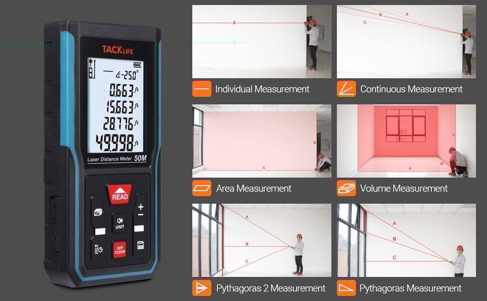 TACKLIFE Passez La Souris Sur L'image Pour Zoomer Télémètre Laser 50m, S5 Metre Laser -Promos Brico Forte Boutique AAHKMJXYDAFdJAOAIMEbOAchxxmgmvIItZS6o7wq5RbzOezTYu Su7VNV