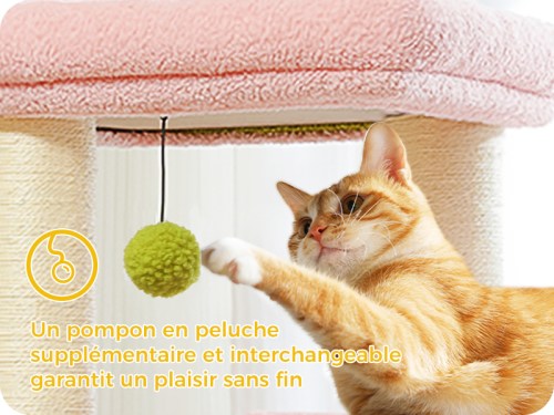 Pompon suspendu