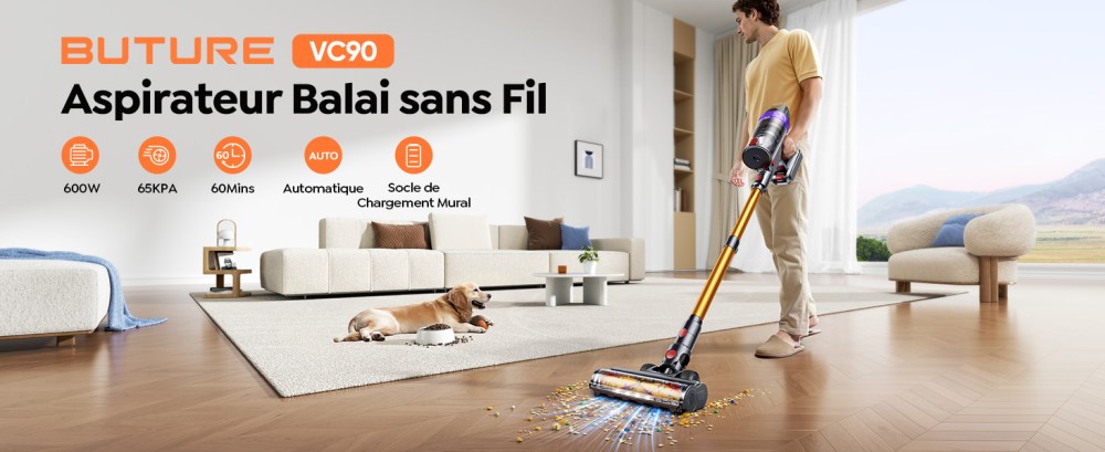 Aspirateur Balai sans Fil 600W