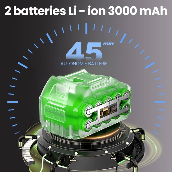 Batterie 21V 3Ah taille-haies