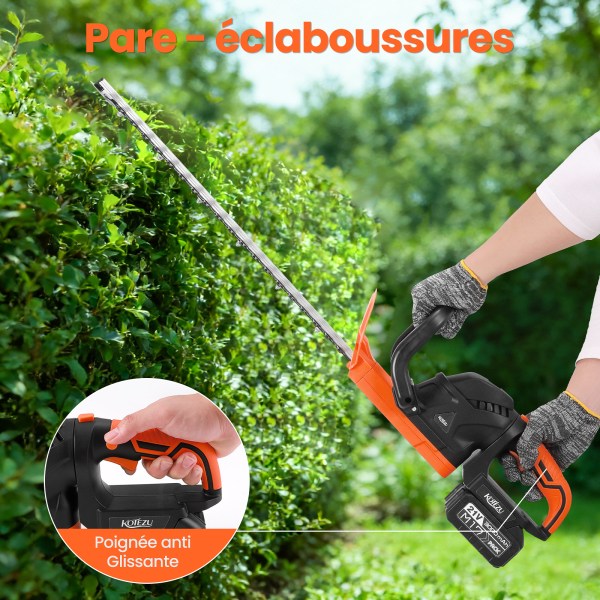 Poignée rotative 90° taille-haies