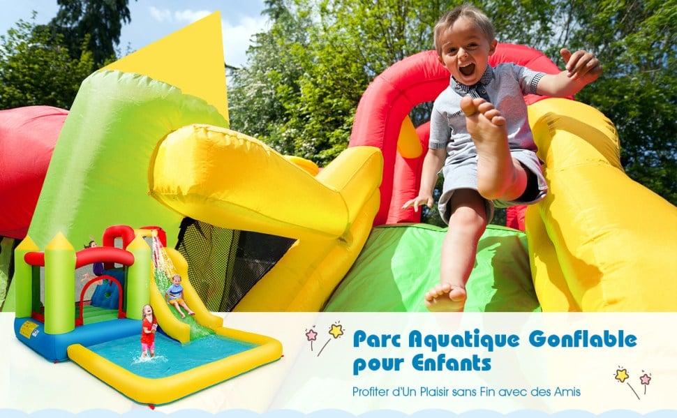 DREAMADE Château Gonflable Pour Enfants, Aire De Jeux Gonflable Avec Trampoline, Toboggan Aquatique, Mur D’Escalade Et Piscine, Accessoires Riches, Pour Enfants De 3 à 10 Ans, Gonfleur Non Inclus -Pas Cher Clair Jardin Magasin AAHKMJXYDAFdJAOAIMEbOAchxxmgmvIItZS6o7wq5RbzOezTYu Su7VNV bILW8E32j1EjThAIaSDXLNVKhoEqoOJJN6MAG3A4vQW1w2ucl8eJQ3aylPjv6tED5E3PiwEQ=