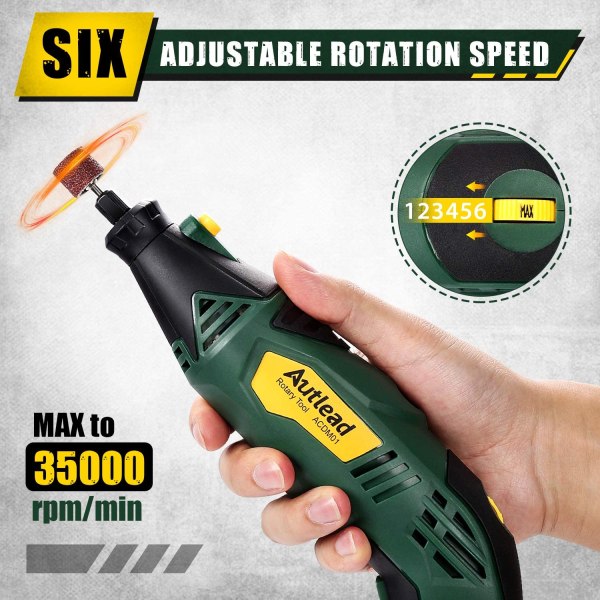 Kit D'outils Rotatifs AUTLEAD, Outil Multifonction Rotatif Filaire 170 W Avec Interrupteur De Changement De Vitesse Réglable à 6 Vitesses, 150 Accessoires Multi-usages, Pour Réparations De Bricolage, -Silverols Magasin AAHKMJXYDAFdJAOAIMEbOAchxxmgmvIItZS6o7wq5RbzOezTYu Su7VNV