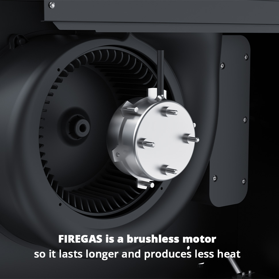 FIREGAS Brushless Motor Cooker Hood 60 cm, Extractor Hood with 9 Speed ...