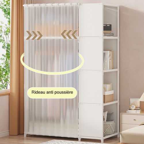 Armoire De Rangement En Tissu Pliable Modèle L Rouge