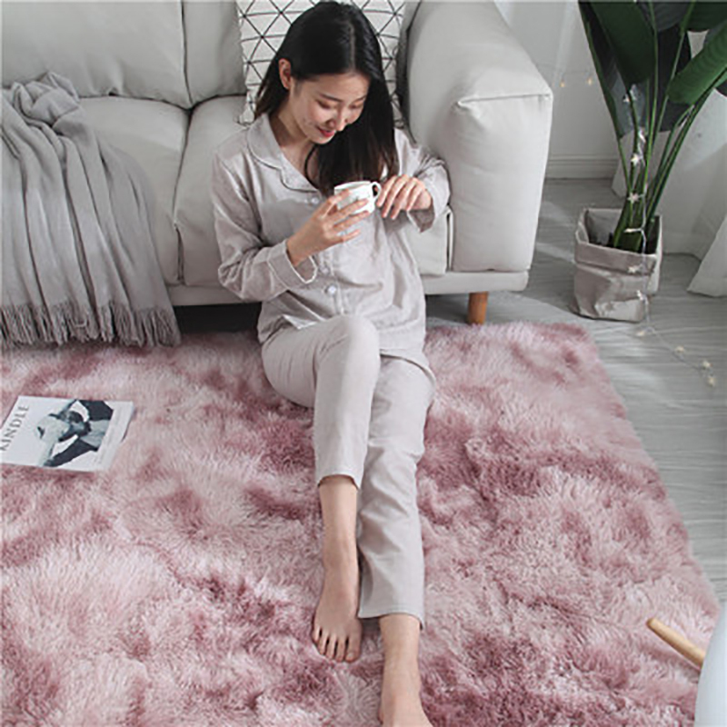 Tapis de Salon 160 x 230cm en Peluche Rose
