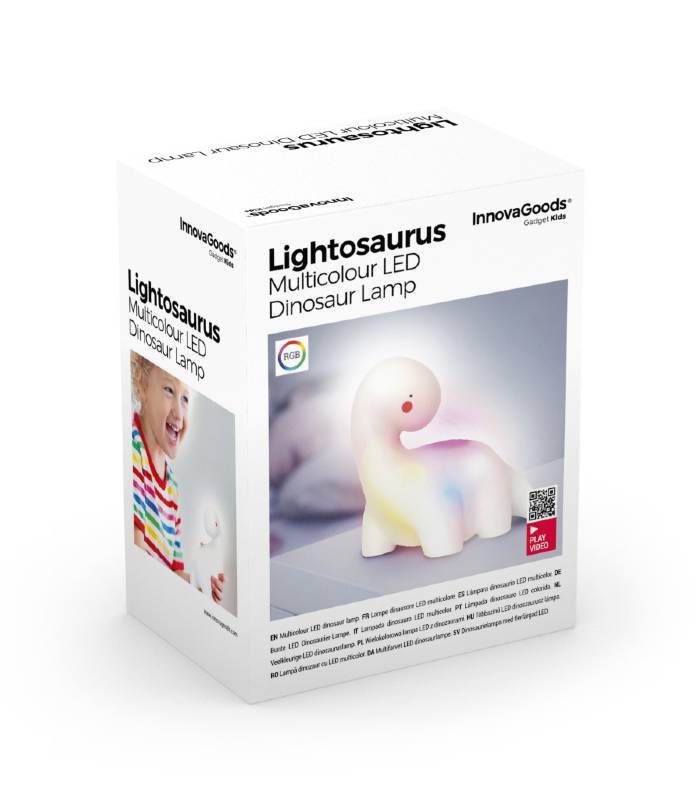 Lampe LED Multicolore Dinosaure