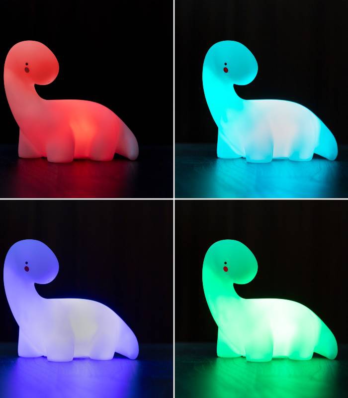Lampe LED Multicolore Dinosaure