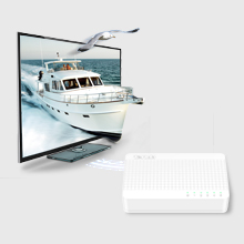  S105 Switch 5 Ports Mégabit 10/100 mbps (Ports RJ45, Hub RJ45, Auto MDI/MDIX, Auto-négociation, Plug and Play, Aucune Configuration) pour Bureau ou Maison
