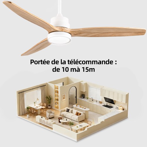 Télécommande 10-15m – Contrôlez Votre Ventilateur depuis N’importe Où dans la Maison Libérez-vous des déplacements – Achetez-le maintenant !