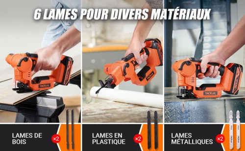 Scie Sauteuse Sans Fil 18V TACKLIFE, 6 Lames, 2 Modes De Coupe, 0-2700 RPM, Chargeur Rapide, Lumière LED Intégrée - TLJS02D -Outils Électriques AAHKMJXYDAFdJAOAIMEbOAchxxmgmvIItZS6o7wq5RbzOezTYu Su7VNV bILW8E32j1EjThAIaSDXLNVKhoEqospuz59iNQAMR UP4JyKYPOt4wKwwiTV r4N4K89rg0Y=