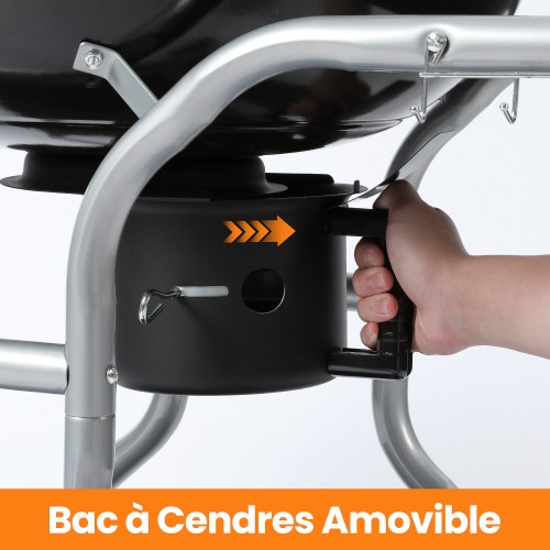 Cendrier amovible barbecue
